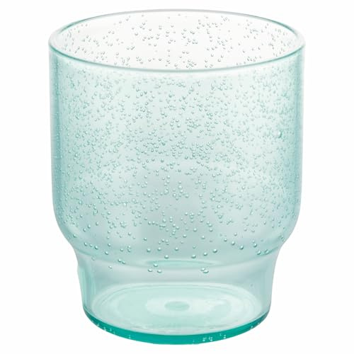 Villa d'Este Home Tivoli 1996 Lot de 6 verres à eau 325 ml bulles vert eau, en plastique MS, Summer Crush, Unique