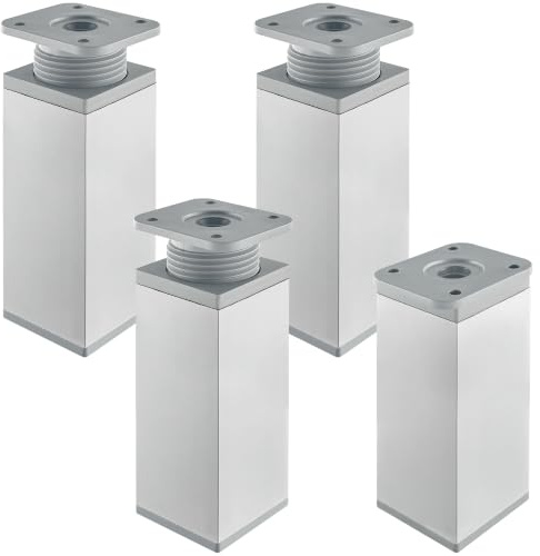 LHUIDDH 4 PCS Adjustable Furniture Legs Cabinet Legs (100mm)