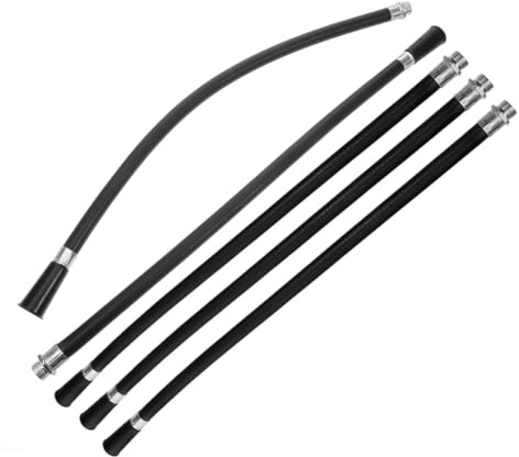 Sewroro Fire Extinguisher Spray Hose Fire Safety Accessories Pvc and Iron Material Black 5pcs with Safety Assurance for Factories and Homes