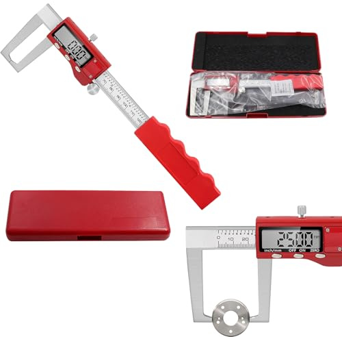 Pied à Coulisse NuméRique, éTrier De Frein 0-150 Mm Jauge De Disque De Frein NuméRique Outil Mesure En Acier Inoxydable Avec BoîTe Rangement Et éCran Lcd Pour MéCaniciens Et PassionnéS D'Automobile