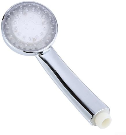 WIIYENA Pommeau de douche LED avec 7 couleurs à changement automatique, matériau, effet cascade, pas de piles nécessaires, compatible avec les connecteurs, facile à installer pour le plaisir, mise à