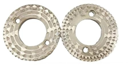 Le Revêtement En Titane Enduit 60 Mm 59,5 Mm Moulin À Café Grain De Café Roue Plate Moulin À Meules Couteau Lame Plate(C)