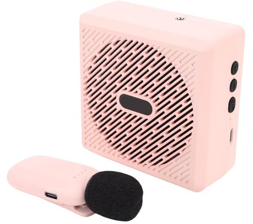 Bewinner Amplificador de Voz Inalámbrico para Profesores, Amplificador de Voz 2.4G y Bluetooth con Micrófono Lavalier Inalámbrico, Altavoz Megáfono Portátil para Aula, Entrenamiento,