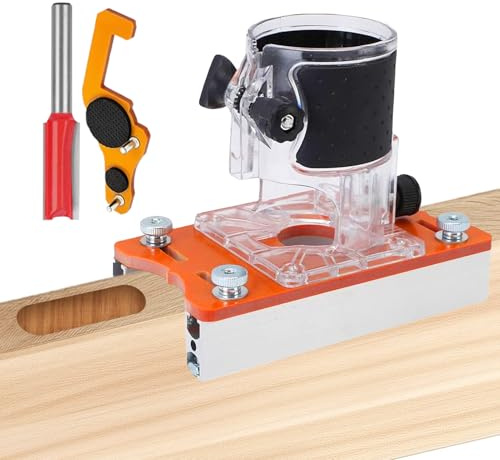 Wood Trimmer Router Base - Wood Trimming and Cutting Tool, Heavy Duty Compact Metal Auxiliary Positioning Bracket, Furniture Woodwork Palm Routers Bases | for Chamfering Grooving Curve Machine