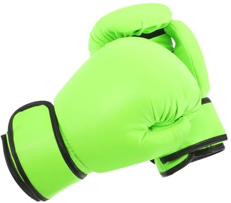 DECHOUS Guantoni da Boxe per 8Oz Verdi Imbottitura in Schiuma Guanti da Allenamento per Arti Marziali Taekwondo Mma e Kickboxing Set Protettivo per Ragazzi Principianti e Avanzati