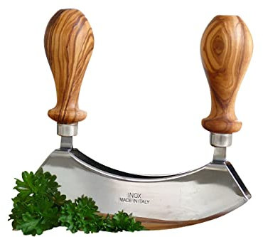 D.O.M. Hachoir à bascule avec poignées en bois d'olivier