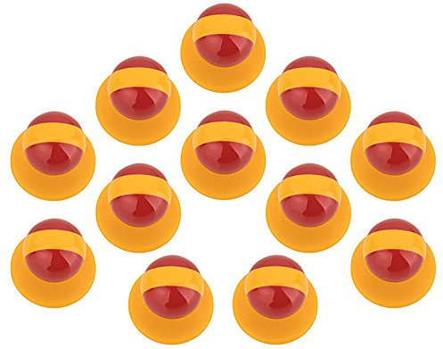 DESERMO 12er Set Kugelknöpfe Länder für Kochjacken | Hochwertige Kochjackenknöpfe für alle Kugelknopf-Kochjacken | Profi Kochknöpfe mit Länder Flagge (Spanien)