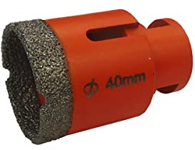 Couronne de forage diamantée M14 Ø 40 mm pour meuleuse d'angle
