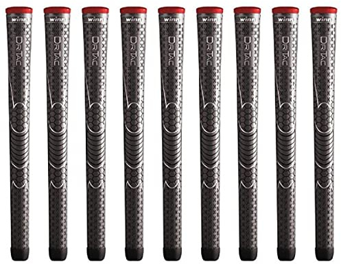 Winn Dri-Tac Standard Dark Gray - 9 Piece Golf Grip Bundle