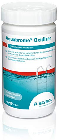 BAYROL Aquabrome Oxidizer 1,25 kg - Granulat zur Stoßbehandlung bei Wasserproblemen von bromgepflegten Pools - effektiver Brom Booster - einmalige Reaktivierung des verbrauchten Broms