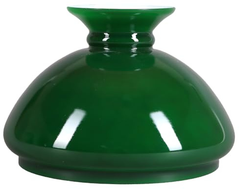 Petroleumglas Lampenglas Ø 234mm Ersatzglas Petroleumlampe Leuchtenglas Opalglas rund Grün Einbaudurchmesser