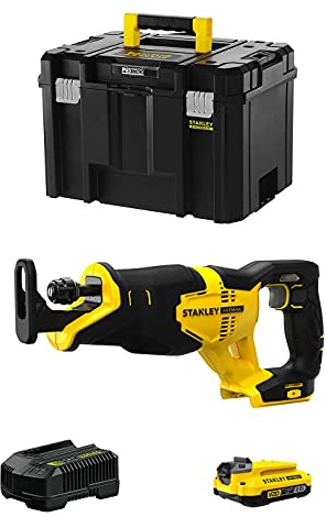 Sega Universale STANLEY FatMax SFMCS300D1T (1 Batteria 2,0 Ah + Caricabatteria + TSTAK VI)