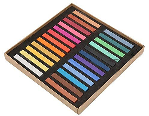 Restokki Hair Dyeing Chalk Hair Chalk Comb Non-Toxic Washable Hair Dye Crayon Salon Set Disposable Hair Dye Stick Suitable For Girls Children And Adolescents (24Colors)