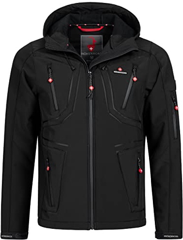 Höhenhorn Schilthorn Herren Softshell Jacke Outdoor Funktionsjacke Freizeitjacke Wasserabweisend Atmungsaktiv Winddicht