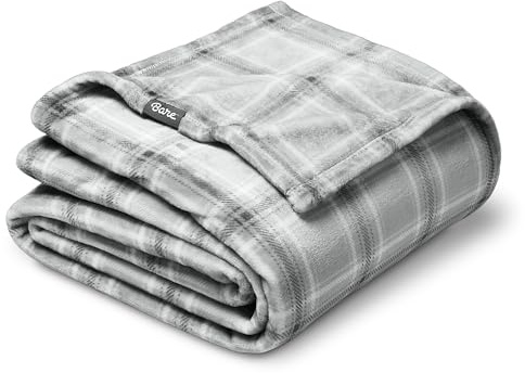 Bare Home Fleece Blanket - Full/Queen - Ultra-Soft Lightweight for Bed, Sofa, and Couch - Luxury Microplush - Cozy Warm Blanket (Full/Queen, Tartan Plaid)