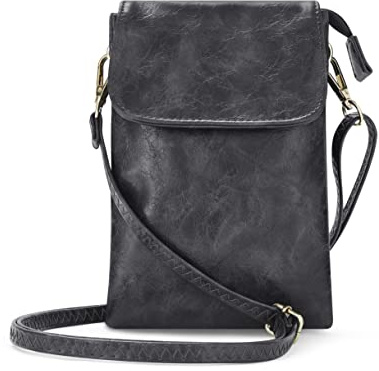 Woodland Leathers Crossbody Bag for Women, Faux Leather Small Cross Body Phone bag and Womens Shoulder Bag Mini Bag with Brass Tone Lock and Adjustable & Detachable Strap