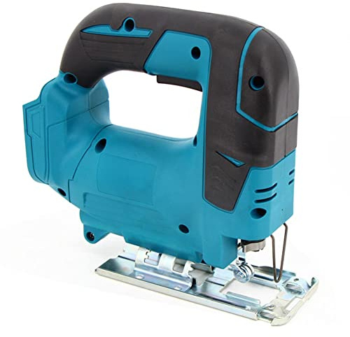 jumbans 1 Piece Cordless Electric Jig Saw Multi-Function Woodworking Tool Blue for 18V Battery