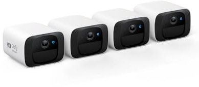 eufy Security SoloCam C210 4-Cam Pack, Wireless Outdoor Camera, 2K Resolution, No Monthly Fee, Wireless, 2.4 GHz Wi-Fi, HomeBase 3 Compatible