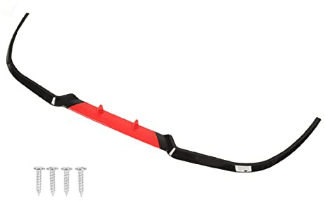 Frontstoßstangenlippe, 44,88 Zoll, Frontspoiler-Stoßstangenlippentrenner-Verkleidung, Autozubehör, passend für alle Autos (Rot)