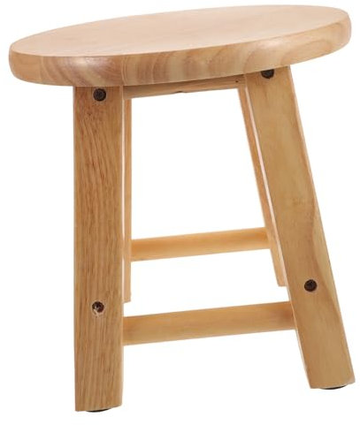 YARNOW Bank aus massivem Holz kinderhocker Kinder hocker fußstütze Kleinkind Bank Hocker zum Sitzen Massivholz niedriger Hocker Pflanzentisch Schemel Tritthocker hölzern