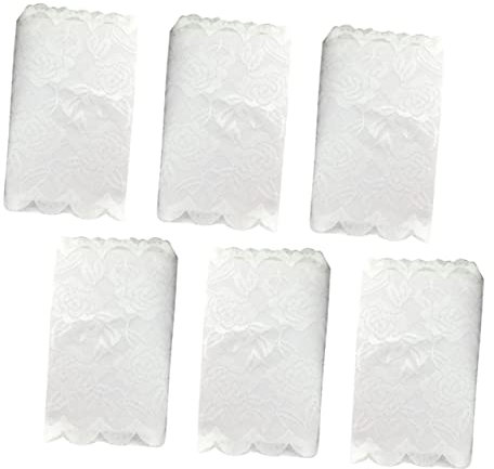 PACKOVE 3 Paare Spitzenhandschuhe Fahrhandschuhe Brautjungfern Handschuhe Schwarze Handschuhe Brauthandschuhe Fingerlose Handschuhe Für Damen Rosa Handschuhe Anti-uv Fräulein Weiß Kleidung