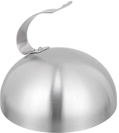 PRETYZOOM 1 Pc Copri Bistecca in Acciaio Inox Ombrellone Per Il Cibo Coperchi Per Servire i Piatti Cupola Di Formaggio Cloche Per Cucinare Griglia All'aperto Acciaio Inossidabile Silver