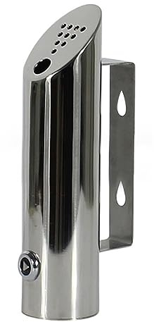 Cenicero al aire libre 1.97x7.87 pulgadas de cenicero montado en la pared al aire libre acero inoxidable pared de la pared exterior impermeable fácil de limpiar el cenicero público para el pasillo de