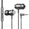 Auricolari In-Ear Cuffie, Cuffie Jack 3,5 mm, Cuffiette con Filo e Microfono, Cuffie con Cavo per PC Telefono, Cuffie Stereo Hi-Fi Compatibili con Phone, Appl, Samsung, Android, MP3, Tablet, Nero