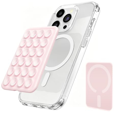 KAWAAN Ventosa per Telefono Magnetico, Compatibile con Cover MagSafe, Rosa