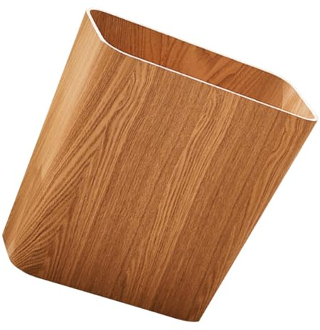 Healifty Cubo De Basura Contenedor De Residuos Madera Organizador Baño Estrecha