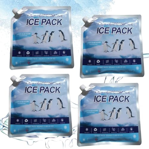 Rechory Ice Packs for Lunch Boxes | Cool Packs - Reusable Leakproof Portable Cooling Accessories for Fishing Camping Picnic Travel Beach