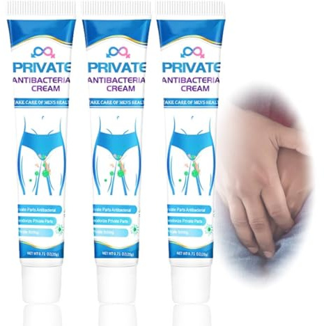 Reccisokz 3 Piezas Crema Antiprurito, Pomada Antibacteriana Para La Piel Para Hombres, Para Picor En La Ingle, Balanitis, Desodorante Suave