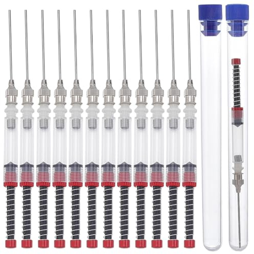 WEBEEDY 12 Pièces de Remplisseurs de Seringue d Encre pour Stylo Plume avec 2 Tubes de Stockage Convertisseur à Ressort pour le Rechargement des Cartouches et des Convertisseurs d Encre Plume