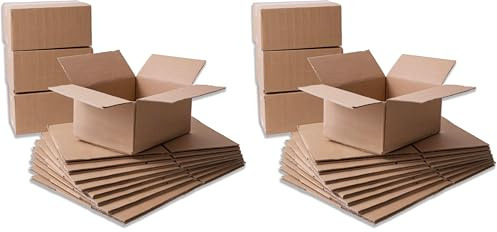 IPEA Boîtes en Carton 25 x 18 x 12 cm pour Expéditions, E-Commerce, Cadeaux – [ 10 PIÈCES ] – Made in Italy – Boîtes Rectangulaires Polyvalentes pour Emballage d’Objets, Événements et Fêtes – Boîte