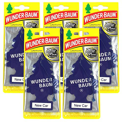 Wunderbaum 5X New Car Orginal Lufterfrischer Duftbaum Fahrzeugduft 1 STK