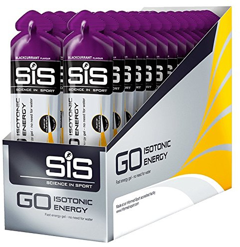 SIS Go Isotonoc Energy Gel Confezione Da 30 Gusto Ribs Nero (Blackcurrant)