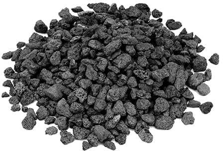 Skyflame 3/8 to 3/4 Natural Stones Lava Rock Granules for Gas Fire Pit | Fireplace | Gas Log Set | Garden Landscaping Decoration | Cultivation of Potted Plants | Indoor Outdoor Use, 5-lb Bag
