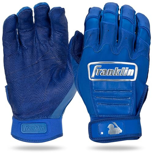 Franklin Sports CFX Pro Schlaghandschuhe, Chrom, Königsblau, Größe L