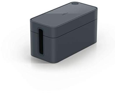 Durable CAVOLINE Cable Management Box S | Safely Store Power Blocks and Cables | Premium Flame Retardant Plastic | Small Box in Graphite