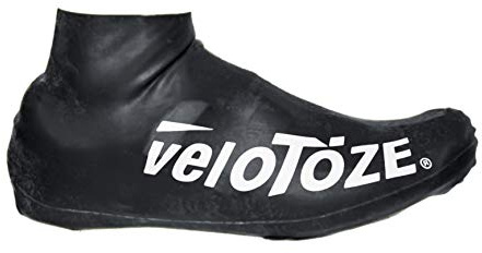 veloToze Short 2.0 Shoe Cover for Road Cycling Shoes (Black, Small/Medium (EU 37-42.5))