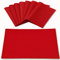 Rinpon Tischsets aus Stoff, 8 Stück, Leinentyp, Stoff, maschinenwaschbar, Platzsets, hitzebeständig, knitterfrei, Dickes Polyester, Küchen-Tischsets für Esstisch (rot)