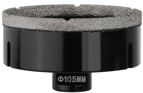 Vearter 105mm Dry Diamond Core Drill Bit, M14 Thread Connection Vacuum Brazed Masonry Hole Saw, Hollow Hole Cutter for Tile, Marble, Granite, Porcelain, Concrete and Quartz Stone