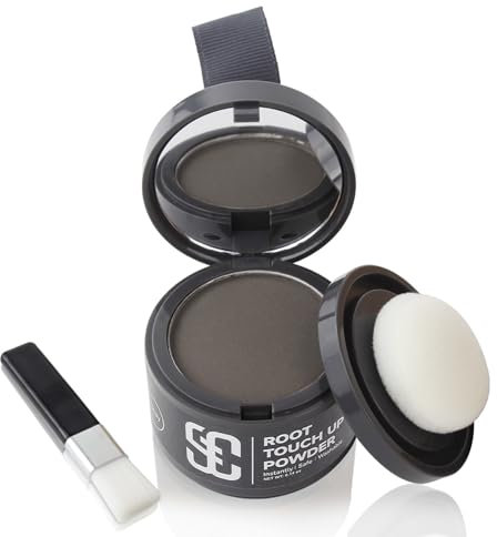 Linea di capelli istantanea in polvere, linea di capelli shadow, copertura per capelli Touch Up polvere per capelli sottili per donne radici dei capelli Touch Up (Grigio）