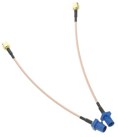 Gatuida 2 Stück Kfz Antennenverlängerungsadapter Stecker Typ c SMA Verlängerungskabel Auto Gprs Fahrzeugadapterkabel 15cm Blau Rg316