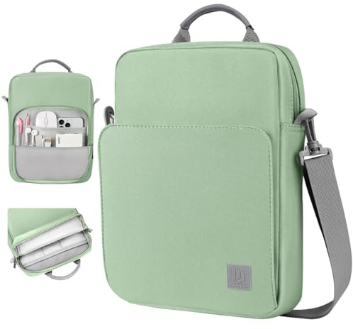 Dadanism 9-11 Zoll Tablet Tasche mit Schultergurt & Griff, Dunkelgrün | für iPad Air 11 M4/M3, iPad Pro 11 M5, iPad (A16) 11, iPad 10. Gen/Air 5 10,9, iPad 9/8/7. Gen 10,2, Galaxy Tab A11+ 11
