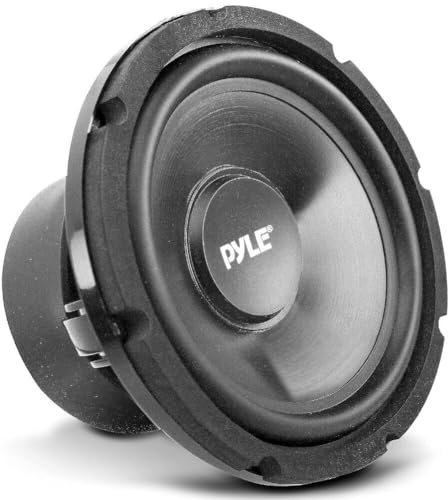 KIT SET PER PYLE PLMW83 1 subwoofer da 20 cm 200 mm 8 di diametro, 100 watt rms 200 watt max, singola bobina, impedenza 4 ohm, 91 db, sospensione in gomma, per bagagliaio auto, 1 pezzo