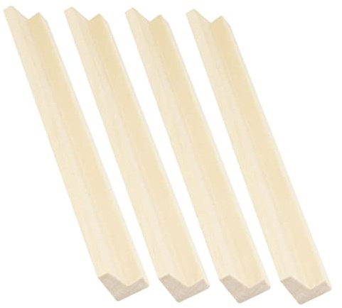 4 Pezzi Supporti Per Domino in Legno Beige - Basi Per Domino Fai Da Te Accessori Pratici Per Organizzare E Esibire Gioco