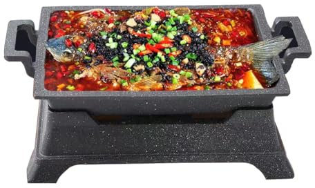 Yiustldd Japanischer Tischgrill, Holzkohlegrill im japanischen Stil, Keramikgrill mit rauchfreiem Design, das Nicht anbrennt, für Takoyaki,M