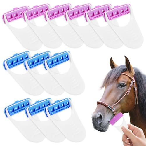 12 Pcs Pferd Clipper Pferds Grooming Rasierer Einweg Grooming Rasierer Fit für Pferd Hund