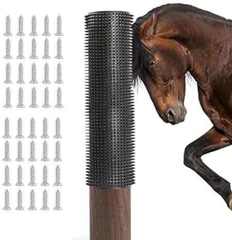 Kratzmatte für, Ziegenbürsten für Fellpflege, weiche Haptik, PP-Material, stabiles Design, einfache Installation, Bauernhoftier-Komfort, Rinderziegengebrauch